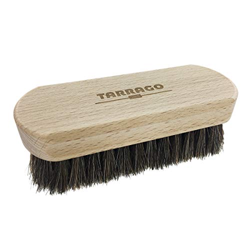 Tarrago Cepillo para Zapatos | Horse Hair Wooden Brush | Cepillo de Cerdas de Crin de Caballo