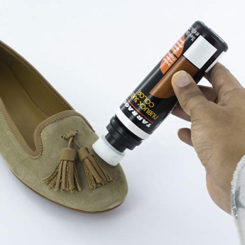 Tarrago | Nubuck Suede Color 75ml | Renovador de Color Para Zapatos de Ante y Nobuck | Resalta Los Colores Del Calzado, Nutre y Protege | Con Esponja Aplicadora (Negro 18)