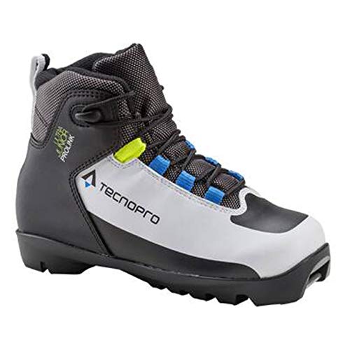 Tecno Pro Niños Ultra Prolink Esquí Botas de esquí, Color White/Black/Royal, tamaño 12C