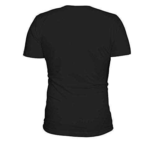 TEEZILY Camiseta de Pico Hombre aragones y eso es Casi lo Mismo - Negro - XL