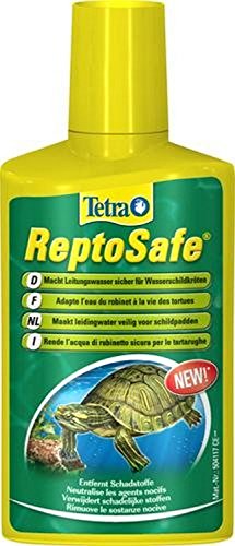 Tetra ReptoSafe 250 ml - Neutraliza los componentes nocivos y garantiza que el agua del grifo sea segura para los reptiles acuáticos, tales como tortugas y anfibios