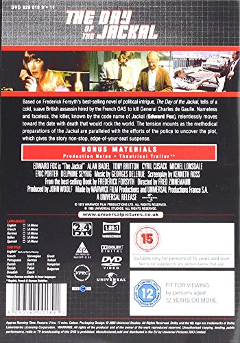 The Day Of The Jackal [Reino Unido] [DVD]
