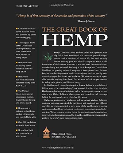 The Great Book of Hemp: The Complete Guide to the Environmental, Commercial, and Medicinal Uses of the World's Most Extraordinary Plant