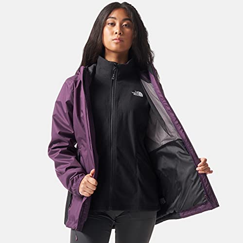 The North Face - Chaqueta Resolve Triclimate para Mujer- Vino / Negro, XS