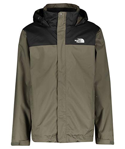 The North Face Evolve II Triclimate - Chaqueta impermeable para hombre, verde/negro, XS