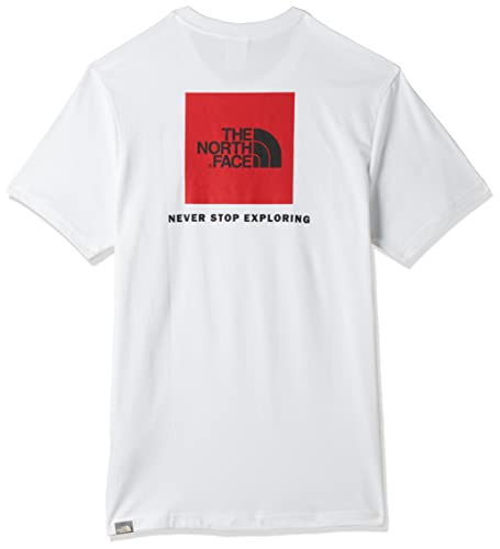 The North Face S/S Red Box tee Camiseta de Manga Corta, Hombre, Blanco (TNF White), L