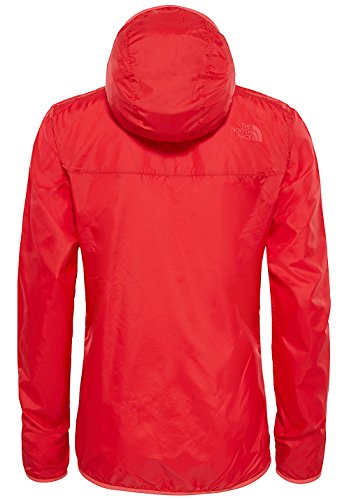 The North Face W Tanken Windwall Chaqueta, Mujer, Rojo (High Risk Red), M