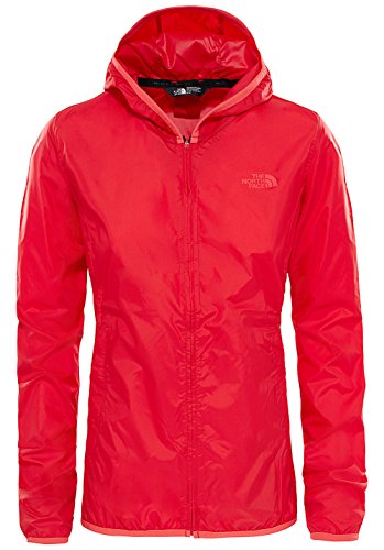 The North Face W Tanken Windwall Chaqueta, Mujer, Rojo (High Risk Red), M