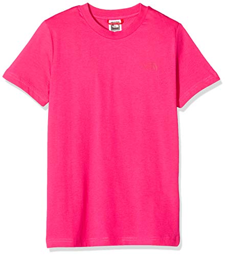 The North Face Y SS Simple Dome Camiseta, Unisex niños, Cabaret Pink, L