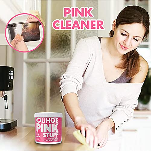 The Pink Stuff - The Miracle All Purpose Cleaning Paste, The Pink Stuff Bathroom Cleaner, The Pink Stuff Toilet Bowl Cleaner, Household Effective Clean Kitchen Grease Cleaner 3.53 Oz/100g (1 Pcs)