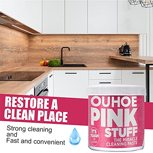 The Pink Stuff - The Miracle All Purpose Cleaning Paste, The Pink Stuff Bathroom Cleaner, The Pink Stuff Toilet Bowl Cleaner, Household Effective Clean Kitchen Grease Cleaner 3.53 Oz/100g (1 Pcs)