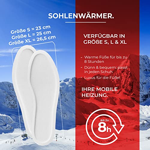 Thermopad Sohlenwärmer - Calentadores de pies, color beige, talla L, pack de 10