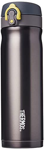 Thermos - Frasco de bebida directa (acero inoxidable, 470 ml), color gris