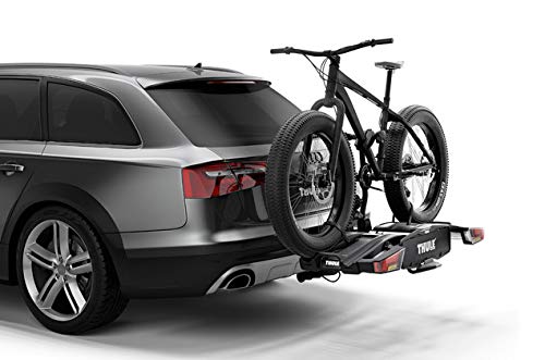 Thule EasyFold XT 2, Portabicicletas para bola de remolque totalmente plegable, compacto, para todo tipo de bicicletas.