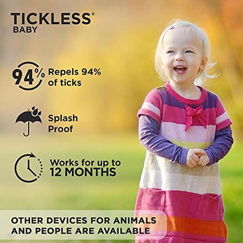 Tickless Kid Repelente de garrapatas ultrasónico para bebés y niños - Naranja