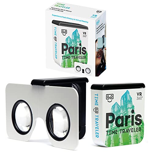 Time Traveler - Gafas de Realidad Virtual Móvil Plegables Viaja al Pasado con la App Visita Notre Dame Louvre y Torre Eiffel Antiguos Panorámicas 360° VR Animadas (Paris Edition 2)
