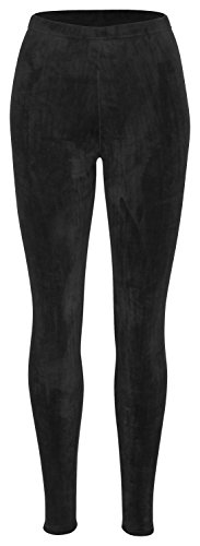 Tobeni Mujer Leggings de Invierno con Forro de Peluche Térmicos extra Acogedor y Cálido Color Negro Tamano L-XL
