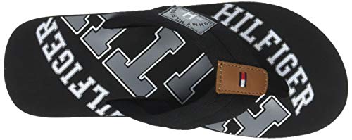 Tommy Hilfiger Essential TH Beach Sandal, Chanclas Hombre, Negro (Black 990), 45 EU