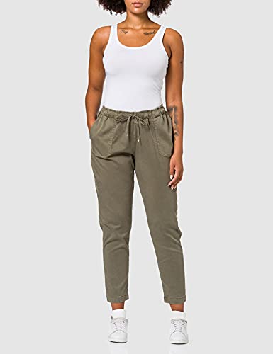 Tommy Hilfiger TH Soft Pull On Tapered Pant, Pantalones para Mujer, Verde (Rocky Mountain), 40