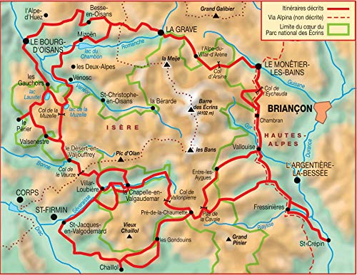 Tour de l'Oisans et des Ecrins: Parc national des Ecrins (TopoGuides GR)