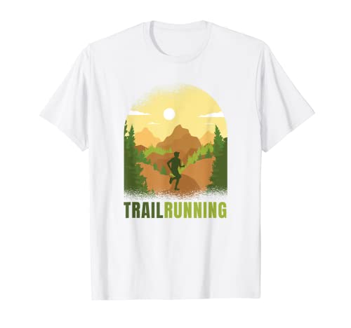 Trail Running Runner Naturaleza Run Montañas Paisaje Árboles Camiseta