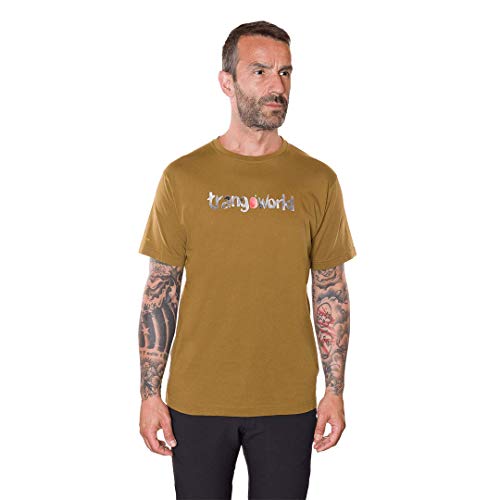 TRANGOWORLD Camiseta Watercolour, Amarillo, L Hombre