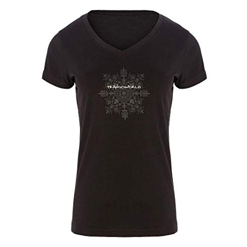 Trangoworld Yogafit Camiseta, Mujer, Negro, S