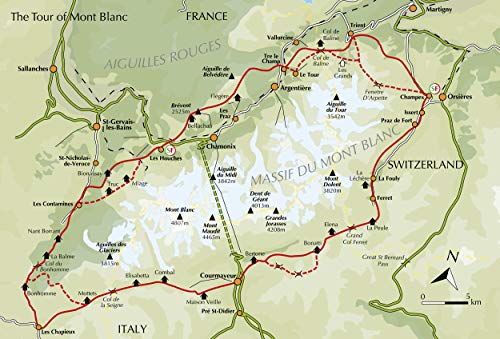 Trekking the Tour of Mont Blanc: Complete two-way hiking guidebook and map booklet (Cicerone Trekking Guides)