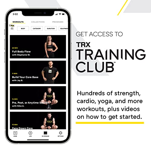 TRX GO - Sistema de entrenamiento en suspensión - Para quienes viajan mucho por trabajo y entusiastas del fitness en todas sus etapas - App del club de entrenamiento TRX - Gris
