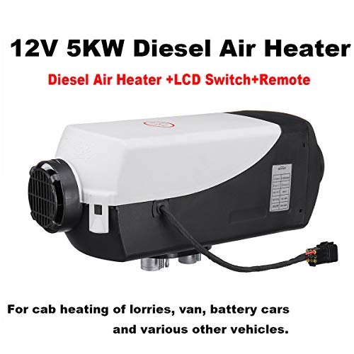 TSEIPOAOI Calefaccion Diesel 12V 5000W Air Diesel Heater con Monitor LCD para Vehículos,Coche,Camiones, Autobús