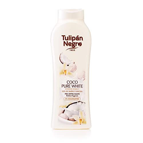 Tulipán Negro Gel de Baño Coco Pure White, 720 Mililitros