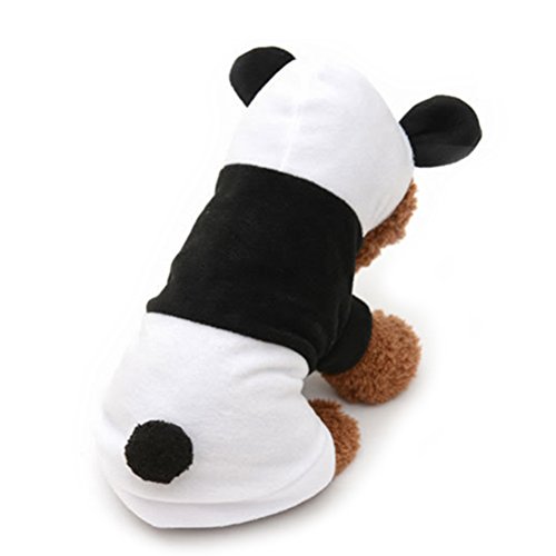 UEETEK Ropa de perro mascota perro panda ropa cachorro sudadera con capucha abrigo perro gato ropa exterior disfraz