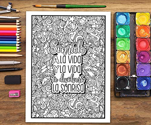 Un inspirador libro de colorear para adultos: Si la vida te da un palo, hazte una escoba y echa a volar