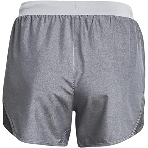Under Armour Fly by 2.0 Running Shorts Pantalones Cortos, Steel Full Heather/Steel/Reflective (035), XS para Mujer