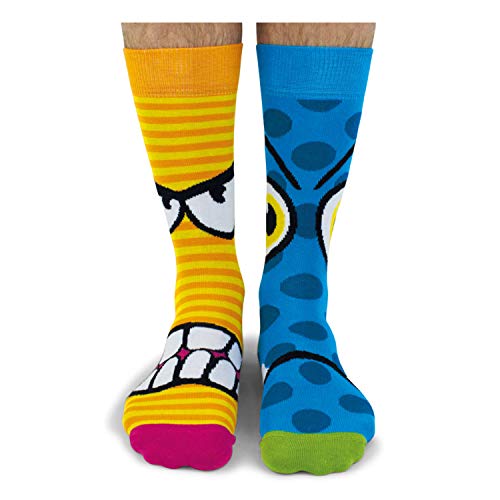 United Oddsocks - Calcetines térmicos para hombres 6 - Modelo: The Stress Heads, colorido, Talla: 39-46