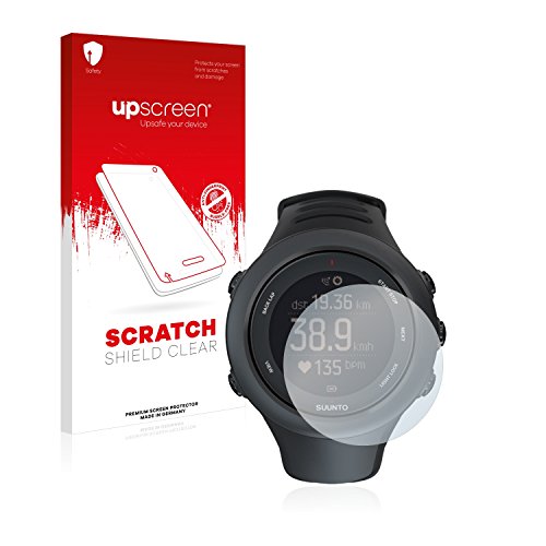 upscreen Protector Pantalla Compatible con Suunto Ambit3 Sport Black/Vertical Película Protectora – Transparente, Anti-Huellas