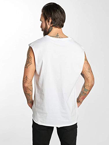 URBAN CLASSICS Camiseta Tirantes Hombre en Algodón, Camiseta sin Mangas Verano, Camiseta Interior, Tank Top Color: blancoTalla: L