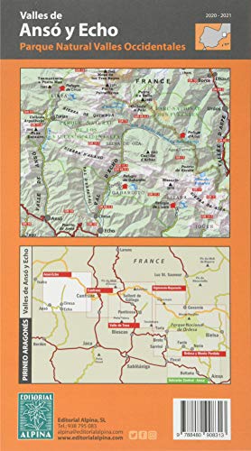 Valles de Ansó y Echo 1: 25.000 (SERIE E 25 - 1/25.000)