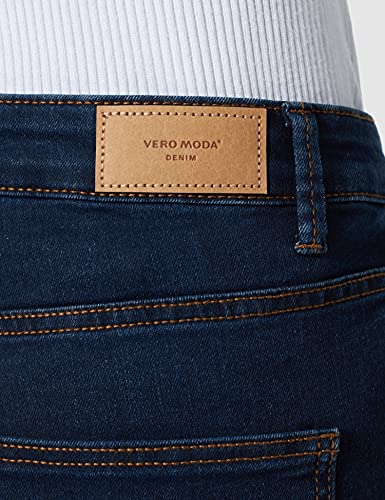 Vero Moda VMJUDY MR Slim Jegging VI3122 Noos Jeans, Dark Azul Denim, M para Mujer