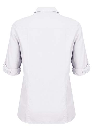 Via Appia Due - Camisa clásica para mujer, diseño monocolor Blanco 56