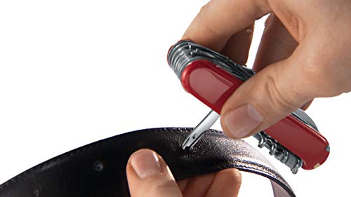Victorinox Locksmith Navaja con 14 funciones, incluyendo platinas bloqueables y sierra para metal, de color rojo