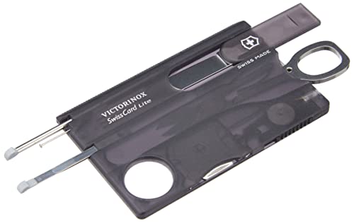 Victorinox Swisscard Lite - Navaja multiusos formato tarjeta, con luz LED, 4,5 x 82 mm, 26 g, color negro