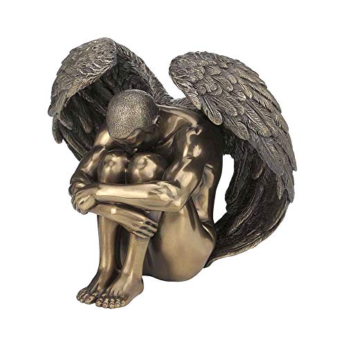 Vidal Regalos Figura Decorativa Angel Desnudo Resina 14 cm