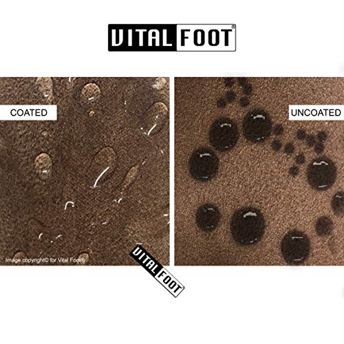 VITAL FOOT - 250 ml - Spray Universal Nano Protector Cuero Textiles Agua Lluvia Impermeabilizante Calzado Zapato WaterProof