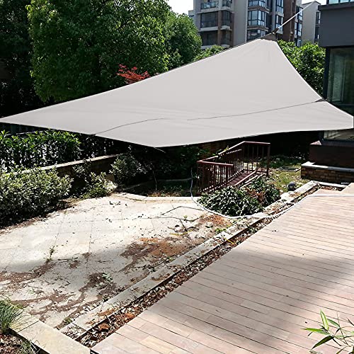 Wakects Toldo rectangular de 3 x 4 m, toldo impermeable, anti UV, portátil y plegable, para exteriores, terraza y jardín, color beige