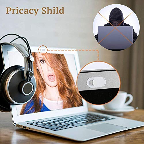Webcam Cubierta, Webcam Cover Slider, Laptop Camera Cover 0.027in Ultra-slim Settings Echo Spot Smartphones Tablets Macbooks with Strong Adhensive(6 pack)