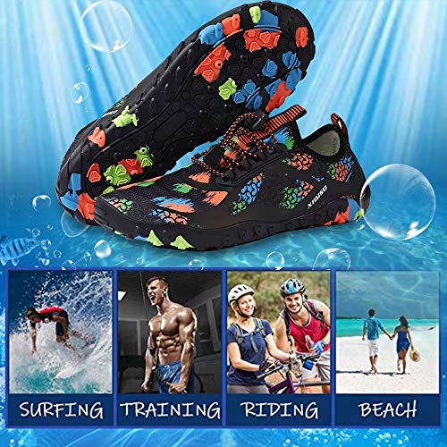 XIDISO Zapatos Acuáticos Hombre Mujer Zapatillas de Playa Piscina Surf Buceo Natación Zapatos De Agua para Deportes Acuáticos