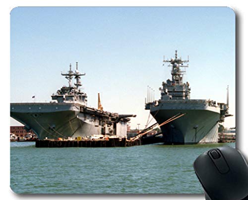 Yanteng Almohadillas para ratón, Estera para ratón para Juegos USS Saipan USS Wasp Barco Multi YT99