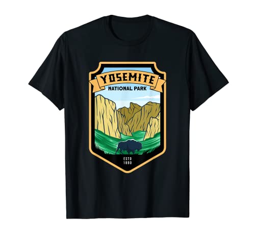 Yosemite Parque Nacional Cascada Montaña Turística Souvenirs Camiseta