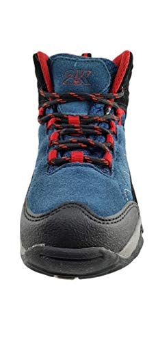 Zapatillas 2K Cuña Alta Piel para Trekking, Bambas para Caminar, Zapato Deportivo Senderismo - Color azul - Talla 35